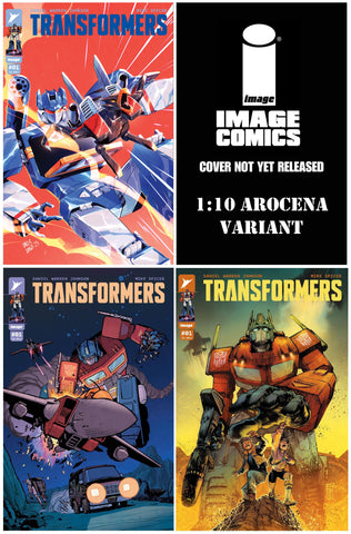 TRANSFORMERS #1 DARLSDRAWS SOUNDWAVE VARIANT LIMITED TO 300 COPIES WITH NUMBERED COA + 1:10, 1:25 & 1:50 MANAPUL VARIANT