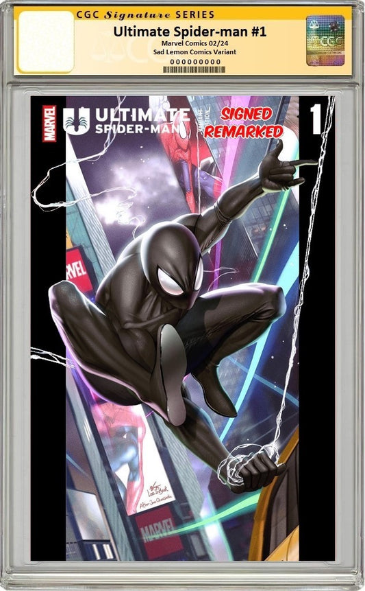 ULTIMATE SPIDER-MAN #1 INHYUK LEE HOMAGE BLACK SUIT VARIANT LIMITED TO 800 COPIES WITH NUMBERED COA CGC REMARK PREORDER