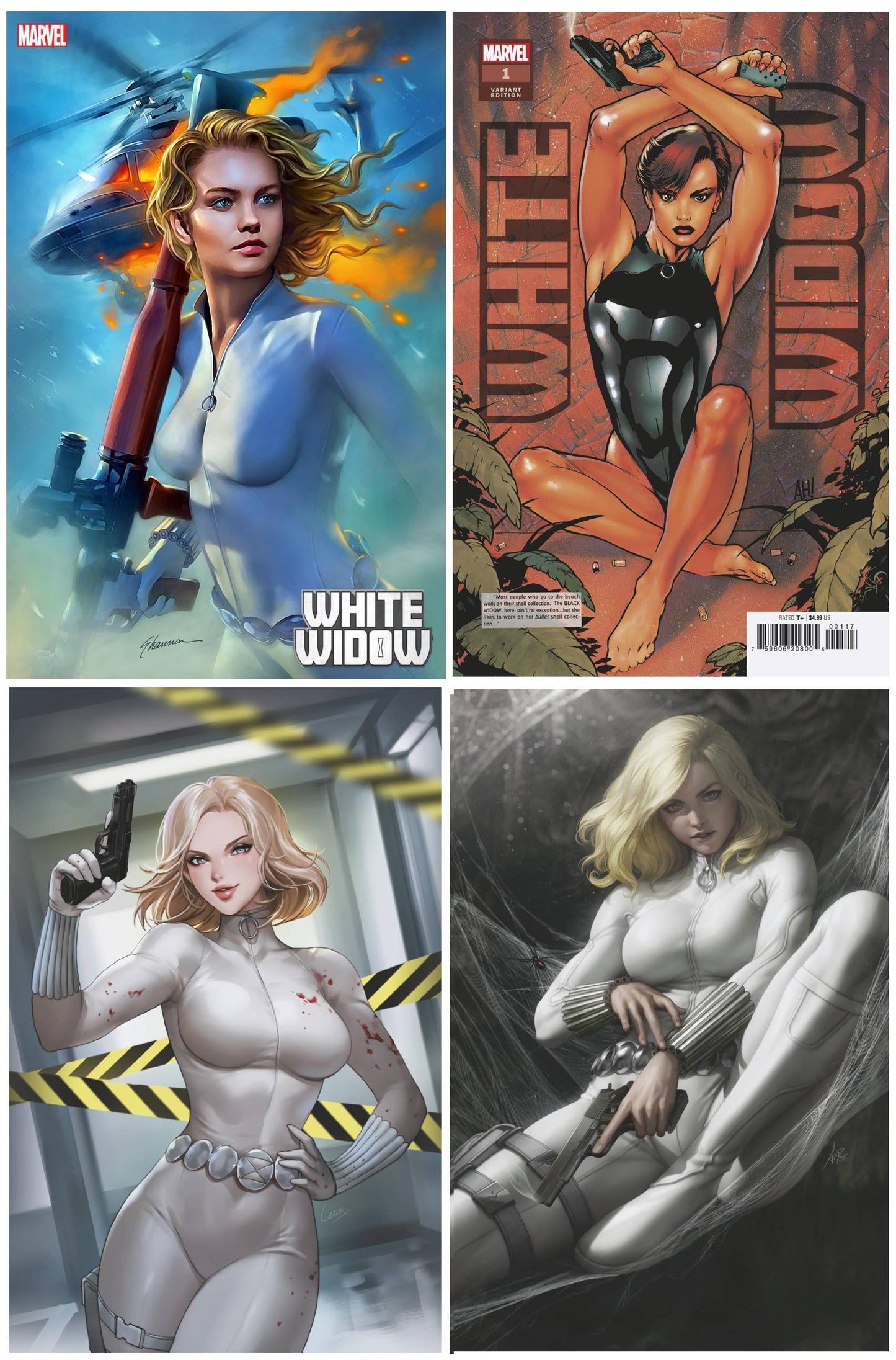 WHITE WIDOW #1 SHANNON MAER VARIANT LIMITED TO 500 COPIES WITH NUMBERED COA + 1:25, 1:50 & 1:100 VARIANT