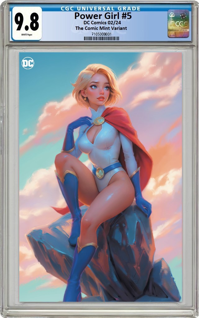 POWER GIRL #5 WILL JACK VIRGIN VARIANT LIMITED TO 1000 COPIES CGC 9.8 PREORDER