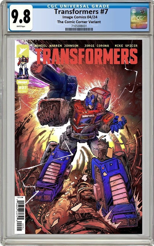 TRANSFORMERS #7 REDCODE TRADE DRESS VARIANT LIMITED TO 750 COPIES CGC 9.8 PREORDER