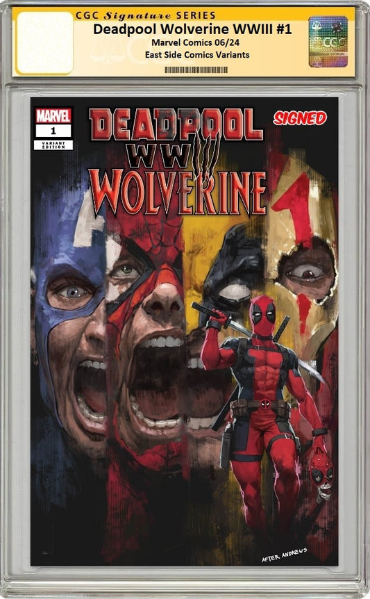 DEADPOOL WOLVERINE WWIII #1 SKAN SRISUWAN HOMAGE VARIANT LIMITED TO 600 COPIES WITH NUMBERED COA CGC SS PREORDER