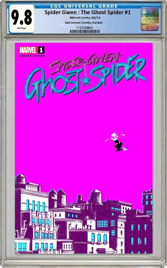 SPIDER-GWEN THE GHOST-SPIDER #1 DAVID BALDEON SKYLINE VARANT LIMITED TO 500 COPIES WITH NUMBERED COA CGC 9.8 PREORDER