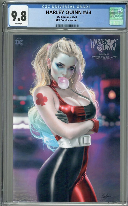 HARLEY QUINN #33 NATALI SANDERS MINIMAL TRADE DRESS VARIANT LIMITED TO 1500 COPIES CGC 9.8 PREORDER