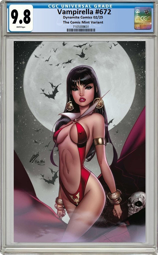 VAMPIRELLA #672 PAUL GREEN CLASSIC COVER COLOUR SPLASH VARIANT LIMITED TO 300 COPIES CGC 9.8 PREORDER
