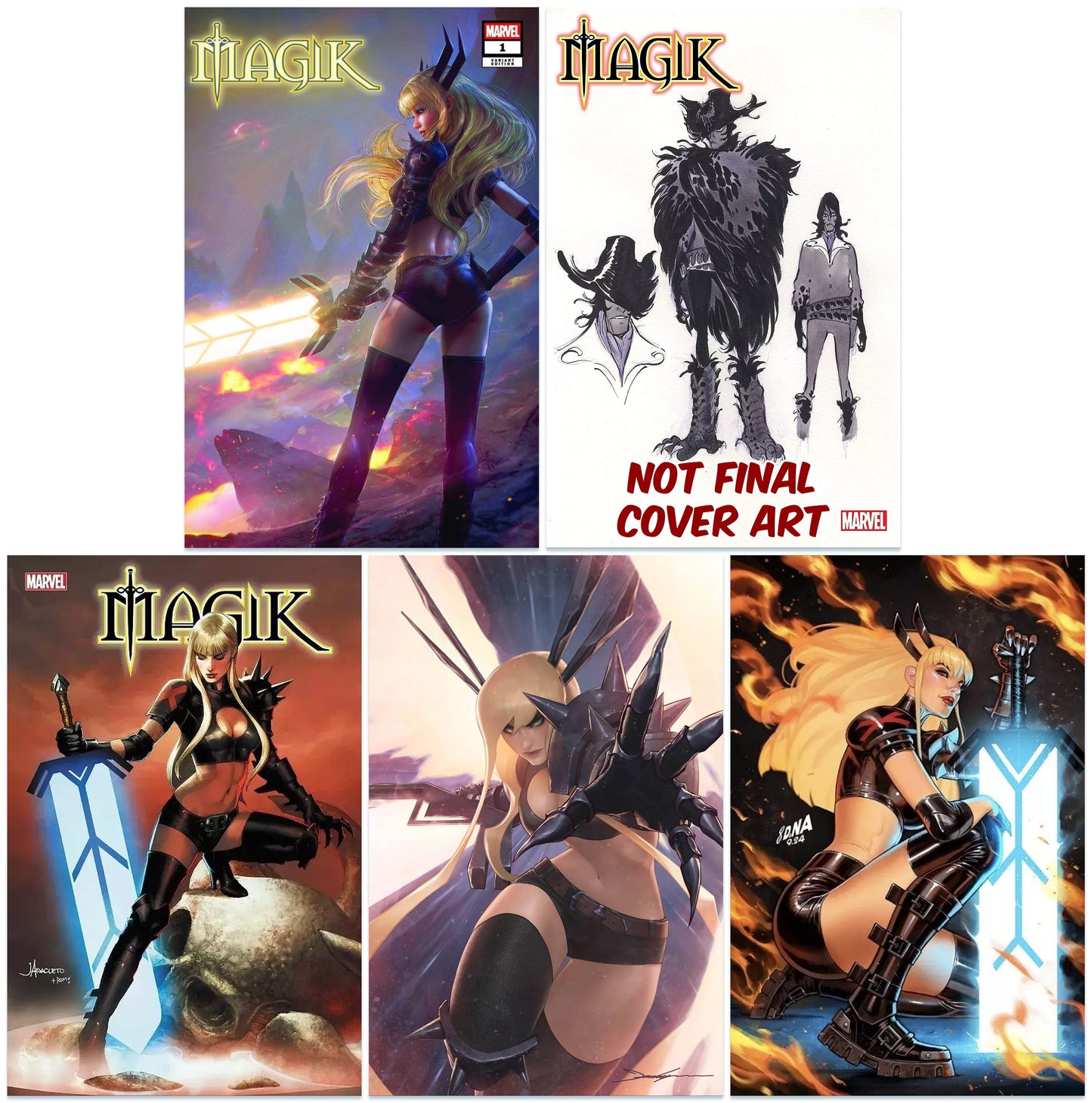 MAGIK #1 TIAGO DA SILVA VARIANT LIMITED TO 300 COPIES WITH NUMBERED COA  + 1:10, 1:25, 1:100 & 1:200 VARIANT