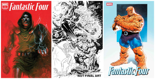 FANTASTIC FOUR #1 GABRIELE DELLOTTO VARIANT LIMITED TO 1000 COPIES WITH NUMBERED COA + 1:25, 1:25 VARIANTS