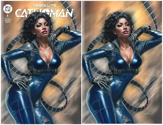 ABSOLUTE CATWOMAN #1 NATALI SANDERS TRADE/VIRGIN VARIANT SET LIMITED TO 800 SETS
