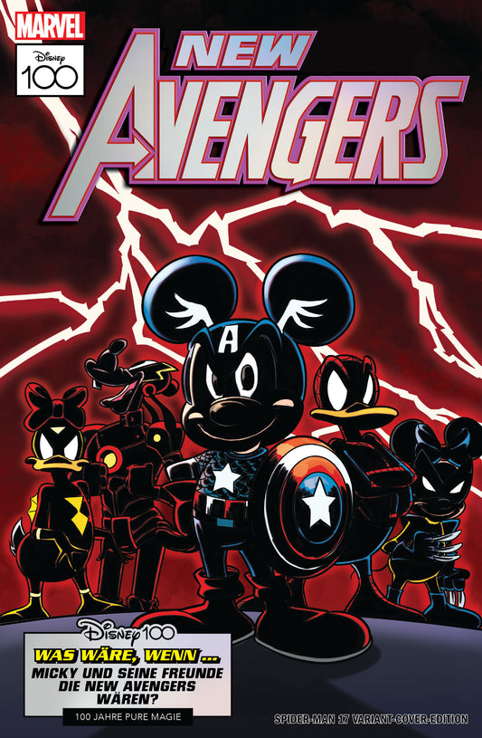 SPIDER-MAN #17 RARE DISNEY100 'NEW AVENGERS' GERMAN VARIANT LIMITED TO 333 COPIES