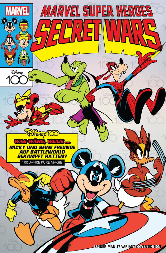 SPIDER-MAN #17 RARE DISNEY100 'SECRET WARS' GERMAN VARIANT LIMITED TO 333 COPIES