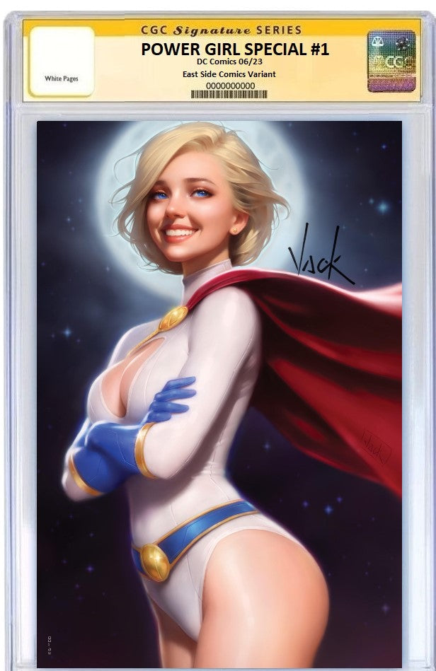 POWER GIRL SPECIAL #1 WILL JACK VIRGIN A VARIANT LIMITED TO 2000 CGC SS PREORDER