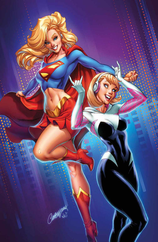 DC MARVEL SUPER MAN SPIDER-MAN #1 ULTRA RARE J SCOTT CAMPBELL GERMAN VIRGIN VARIANT LIMITED TO 222 NUMBERED COPIES