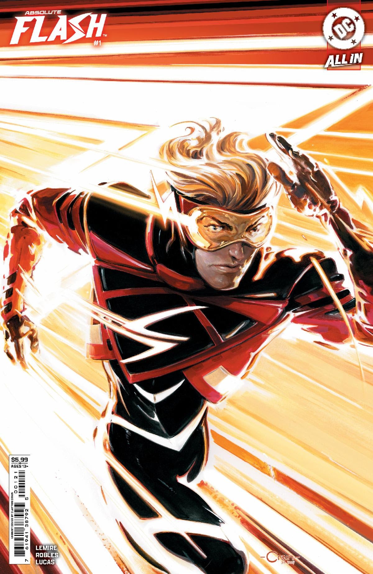 19/03/2025 ABSOLUTE FLASH #1 CVR B CLAYTON CRAIN CARD STOCK VARIANTS