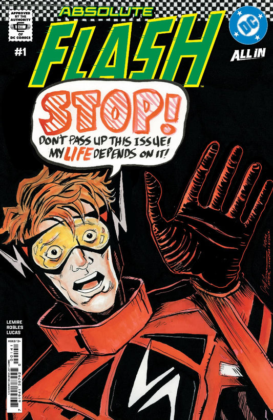 19/03/2025 ABSOLUTE FLASH #1 CVR I INC 1:25 JEFF LEMIRE CARD STOCK VARIANTS