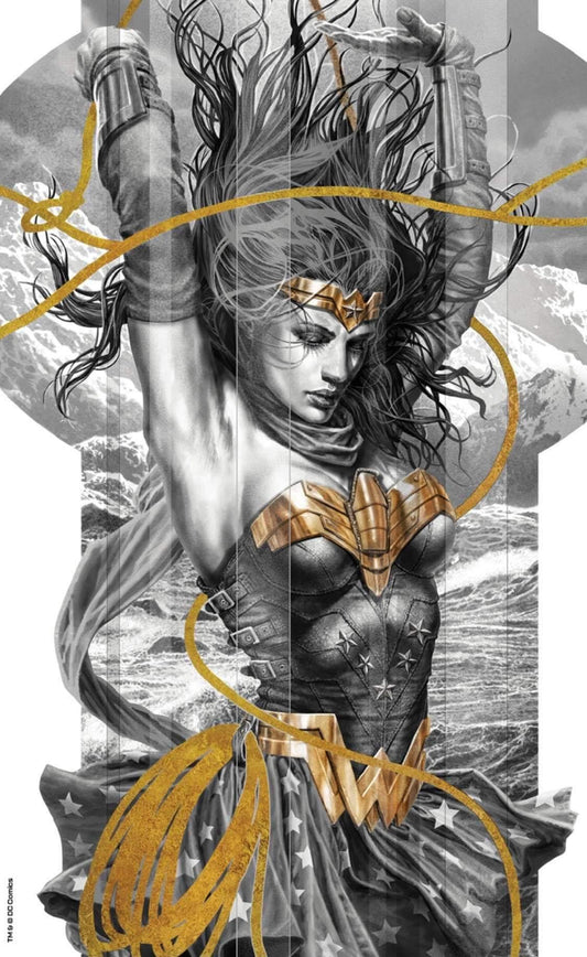 WONDER WOMAN BLACK & GOLD #6 LEE BERMEJO C2E2 VIRGIN VARIANT LIMITED TO 1500 COPIES WITH C2E2 COA