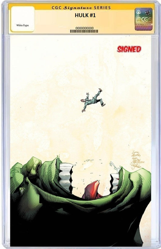 HULK #1 RYAN STEGMAN HOMAGE VIRGIN VARIANT LIMITED TO 1000 CGC SS DOUBLE SIGNED PREORDER