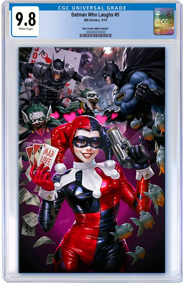 BATMAN WHO LAUGHS #5 DERRICK CHEW MAD LOVE HOMAGE VIRGIN VARIANT LIMITED TO 800 CGC 9.8 PREORDER