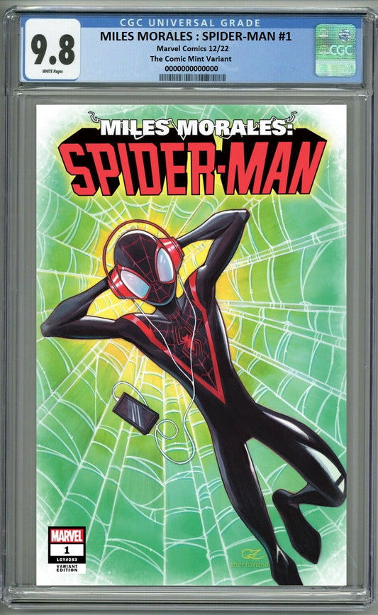 MILES MORALES SPIDER-MAN #1 CHRISSIE ZULLO TRADE DRESS VARIANT LIMITED TO 1000 COPIES WITH NUMBERED COA CGC 9.8 PREORDER