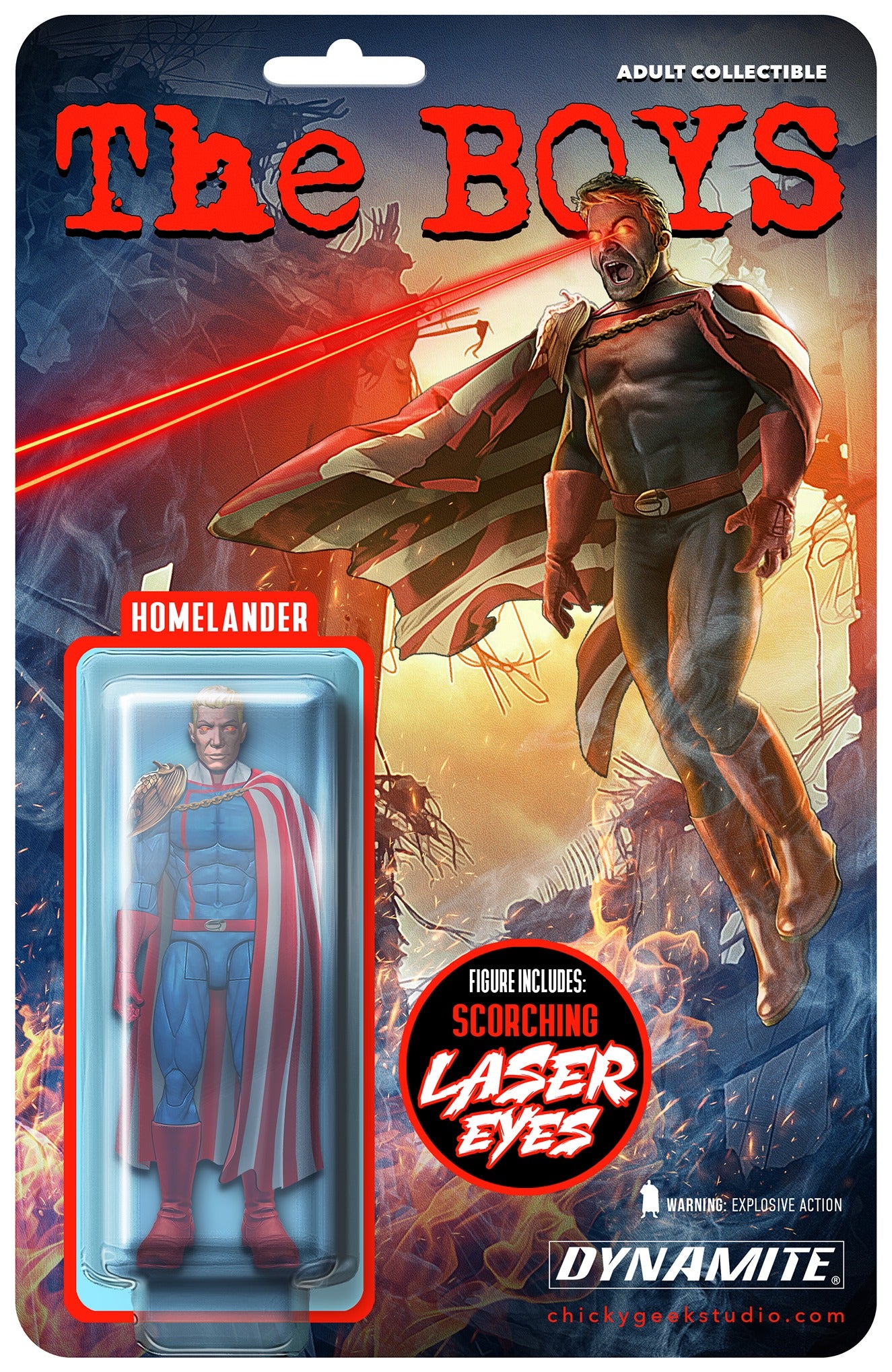 THE BOYS #1 ROB CSIKI HOMELANDER ACTION FIGURE VARIANT LIMITED TO 500 COPIES