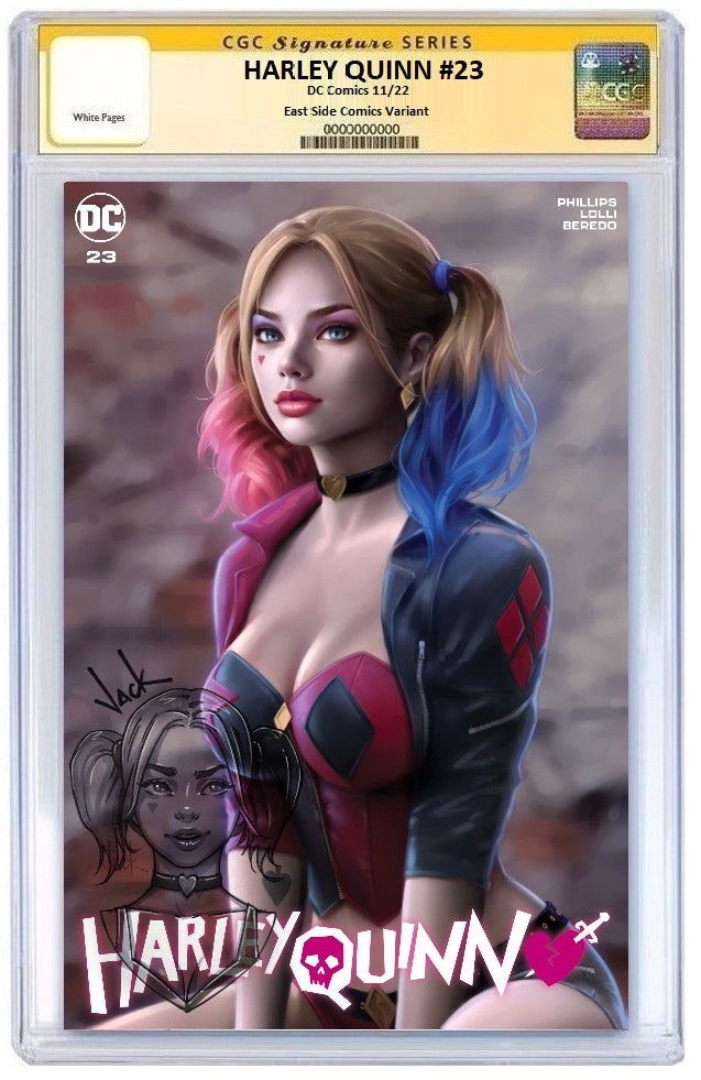 HARLEY QUINN #23 WILL JACK VARIANT LIMITED TO 800 COPIES WITH NUMBERED COA CGC REMARK PREORDER