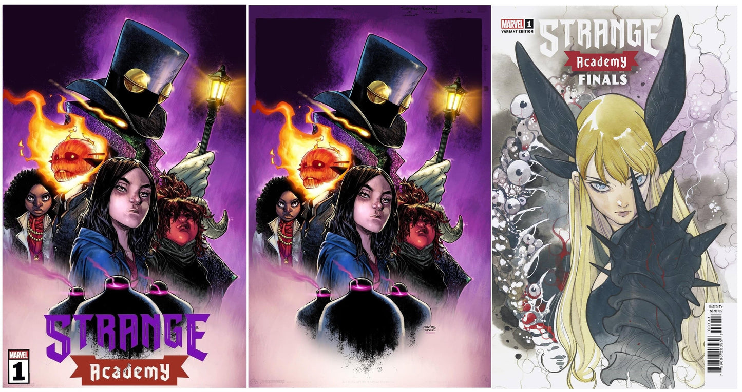 STRANGE ACADEMY FINALS #1 HUMBERTO RAMOS TRADE/VIRGIN VARIANT SET LIMITED TO 800 SETS WITH NUMBERED COA & 1:50 PEACH MOMOKO VARIANT