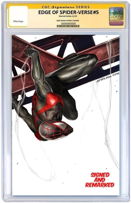 EDGE OF SPIDER-VERSE #5 SKAN SRISUWAN ASM 667 DELL'OTTO HOMAGE VIRGIN VARIANT LIMITED TO 800 COPIES WITH NUMBERED COA CGC REMARK 9.8