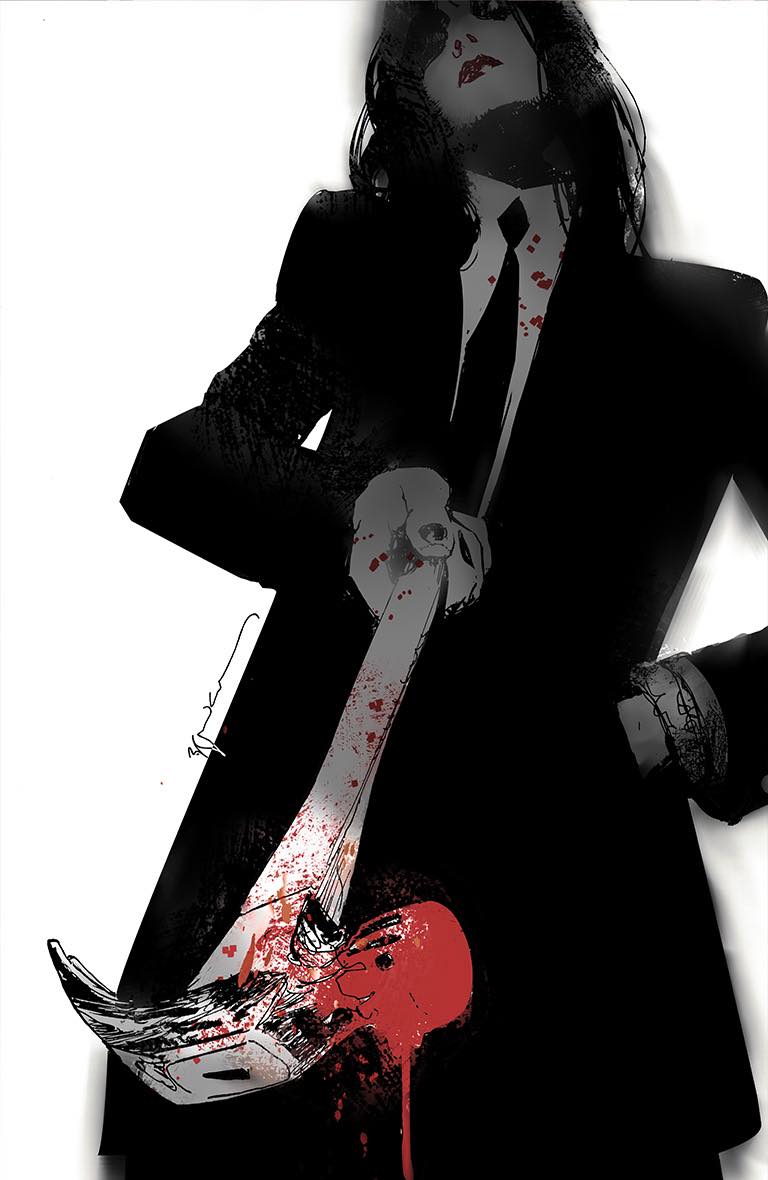 DAMN THEM ALL #1 BILL SIENKIEWICZ SPOT FOIL VIRGIN VARIANT LIMITED TO 500 COPIES WITH NUMBERED COA