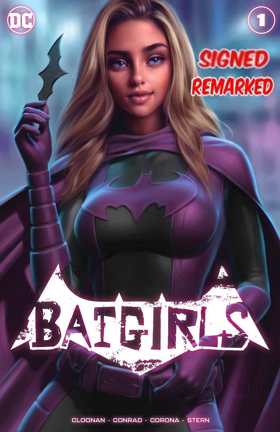 BATGIRLS #1 WILL JACK TRADE DRESS VARIANT LIMITED TO 3000 REMARKED WITH COA