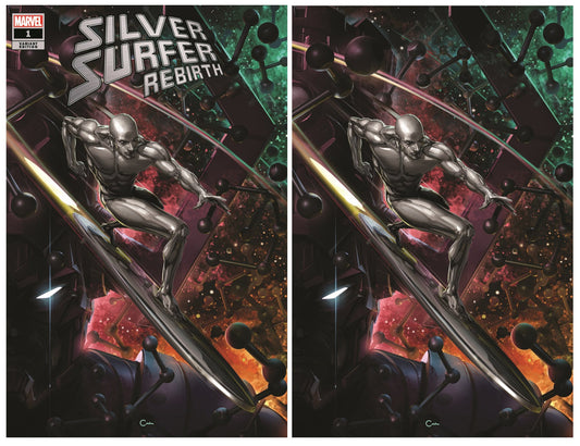 SILVER SURFER REBIRTH #1 CLAYTON CRAIN TRADE/VIRGIN VARIANT SET LIMITED TO 750 SETS WITH COA