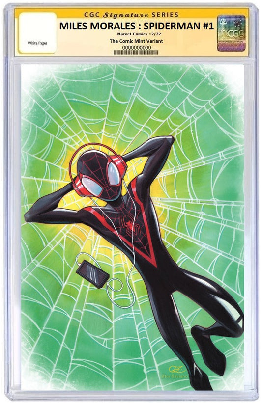 MILES MORALES SPIDER-MAN #1 CHRISSIE ZULLO VIRGIN VARIANT LIMITED TO 500 COPIES WITH NUMBERED COA CGC SS PREORDER