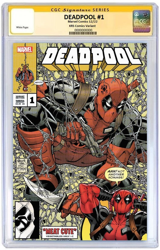 DEADPOOL #1 TODD NAUCK TRADE DRESS VARIANT LIMITED TO 1200 WITH NUMBERED COA CGC SS 9.8