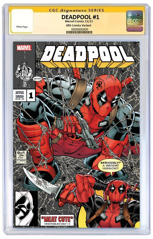 DEADPOOL #1 TODD NAUCK SILVER TRADE DRESS VARIANT LIMITED TO 800 WITH NUMBERED COA CGC SS 9.8