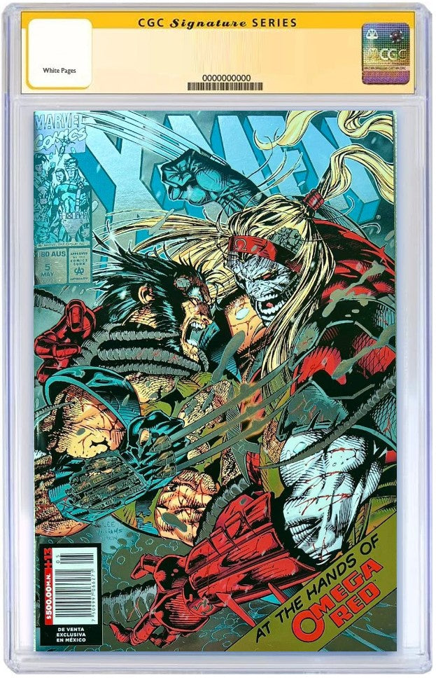 X-MEN #5 JIM LEE MEXICAN FOIL VARIANT LIMITED TO 1000 COPIES WITH NUMBERED COA CGC SS SIGNED BY JIM LEE