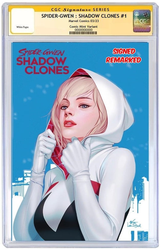 SPIDER-GWEN SHADOW CLONES #1 INHYUK LEE VARIANT LIMITED TO 800 COPIES WITH NUMBERED COA CGC REMARK9.8