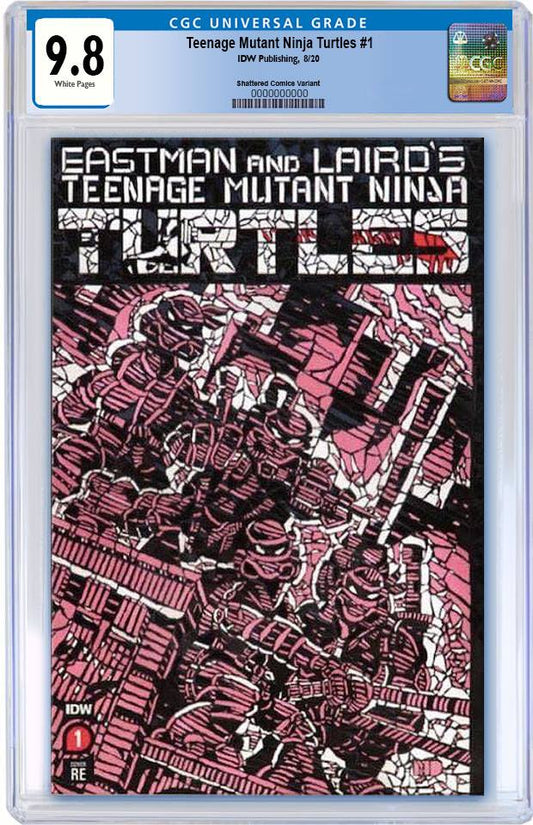 TMNT #1 MATT DIMASI SHATTERED RED VARIANT LIMITED TO 3000 CGC 9.8 PREORDER