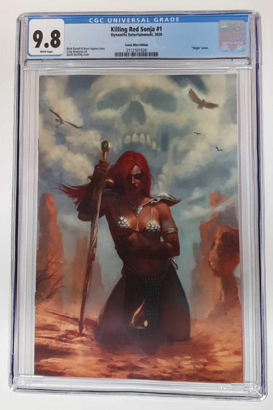 KILLING RED SONJA #1 AARON BARTLING VIRGIN VARIANT LIMITED TO 500 CGC 9.8