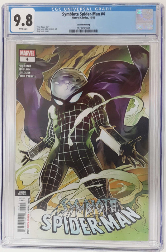 SYMBIOTE SPIDER-MAN #4 2ND PRINT VARIANT CGC 9.8