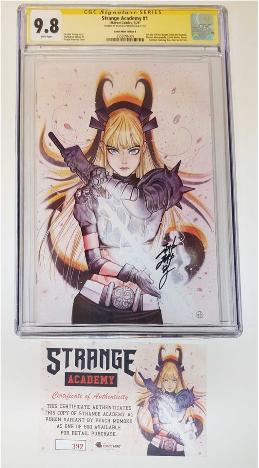 STRANGE ACADEMY #1 PEACH MOMOKO VIRGIN VARIANT LIMITED TO 600 CGC 9.8 SS