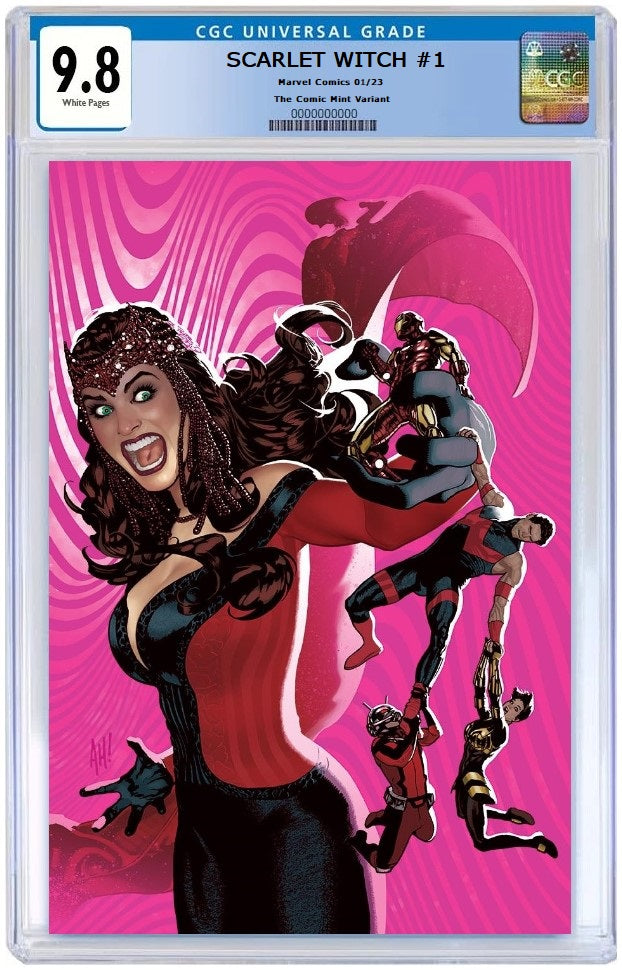 SCARLET WITCH #1 ADAM HUGHES VIRGIN VARIANT LIMITED TO 500 COPIES WITH NUMBERED COA CGC 9.8