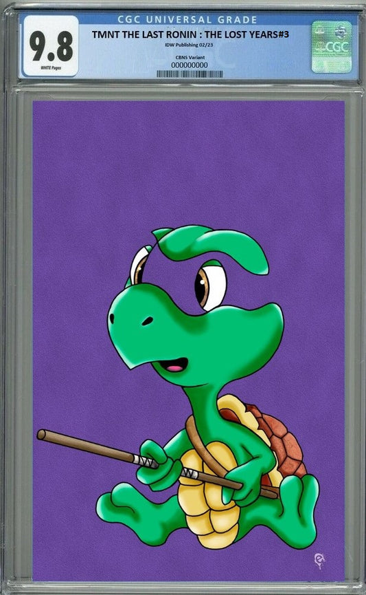 TMNT LAST RONIN LOST YEARS #3 ERIC HEARD NEGATIVE BABY VIRGIN  VARIANT LIMITED TO 777 COPIES WITH NUMBERED COA CGC 9.8 PREORDER