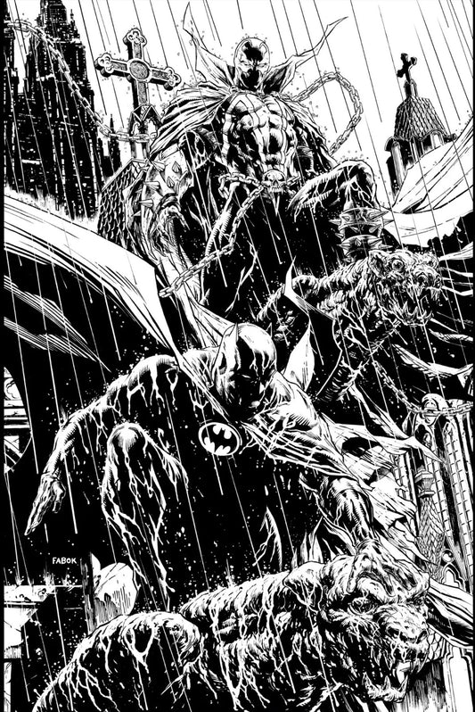 BATMAN SPAWN #1 1:25 B & W JASON FABOK VARIANT