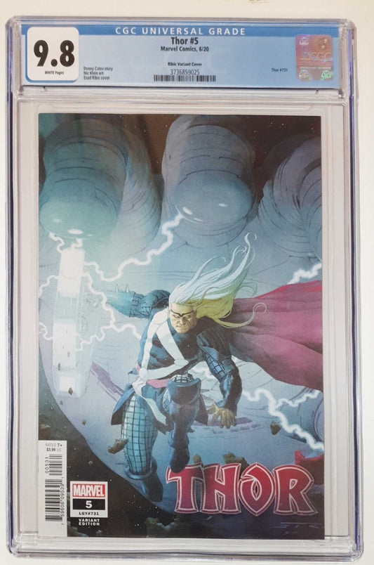 THOR #5 1:25 RIBIC VARIANT 1ST BLACK WINTER CGC 9.8