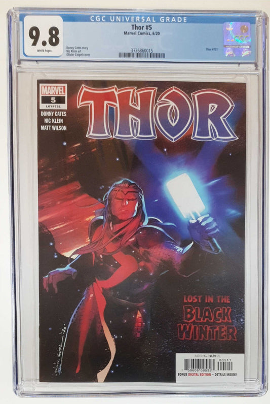 THOR #5 1ST PRINT - 1ST BLACK WINTER CGC 9.8