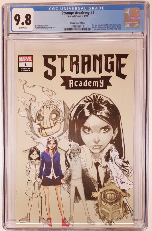 STRANGE ACADEMY #1 RAMOS WRAPAROUND DESIGN VARIANT CGC 9.8