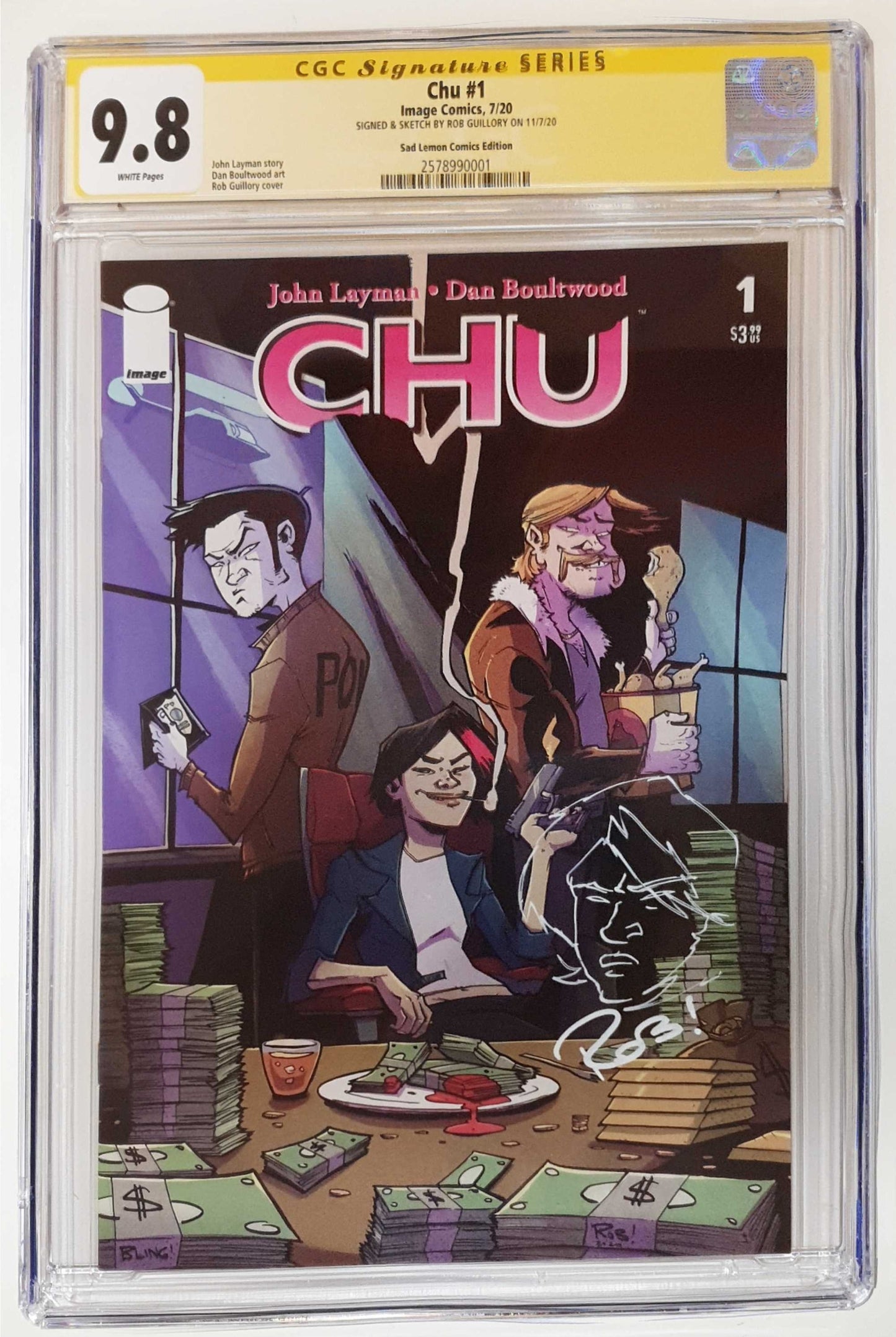 CHU #1 ROB GUILLORY VARIANT LIMITED TO 500 COPIES CGC 9.8 SAFFRON REMARK