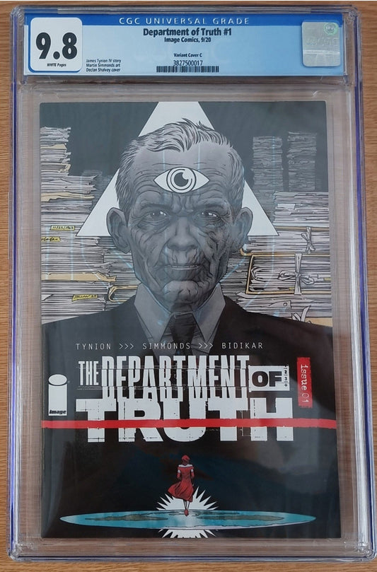 DEPARTMENT OF TRUTH #1 1:10 DECLAN SHALVEY VARIANT CGC 9.8