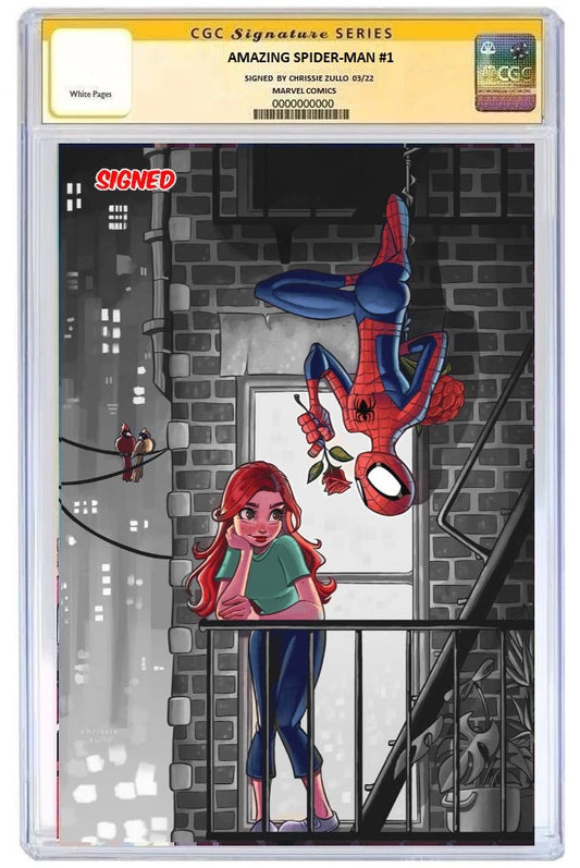 AMAZING SPIDER-MAN #1 CHRISSIE ZULLO COLOUR SPLASH MEGACON VARIANT LIMITED TO 1000 COPIES CGC SS PREORDER