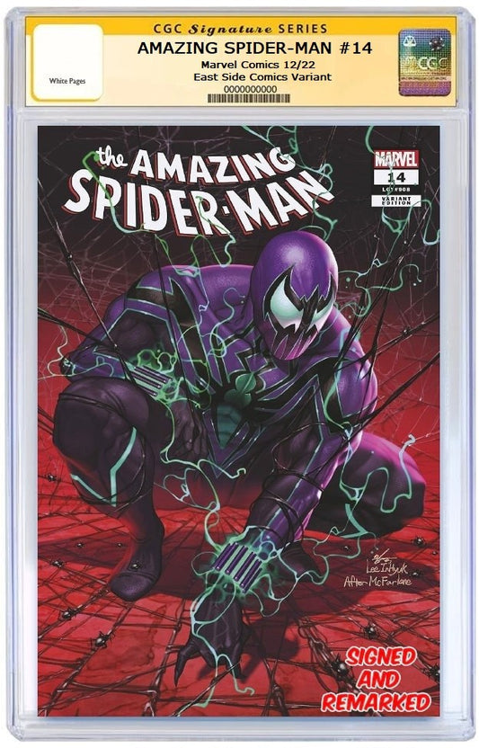 AMAZING SPIDER-MAN #14 INHYUK LEE VARIANT LIMITED TO 800 COPIES WITH NUMBERED COA CGC REMARK PREORDER