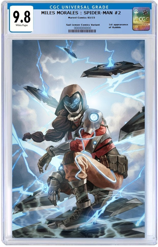 MILES MORALES SPIDER-MAN #2 SKAN SRISUWAN VIRGIN VARIANT LIMITED TO 600 COPIES WITH NUMBERED COA CGC 9.8