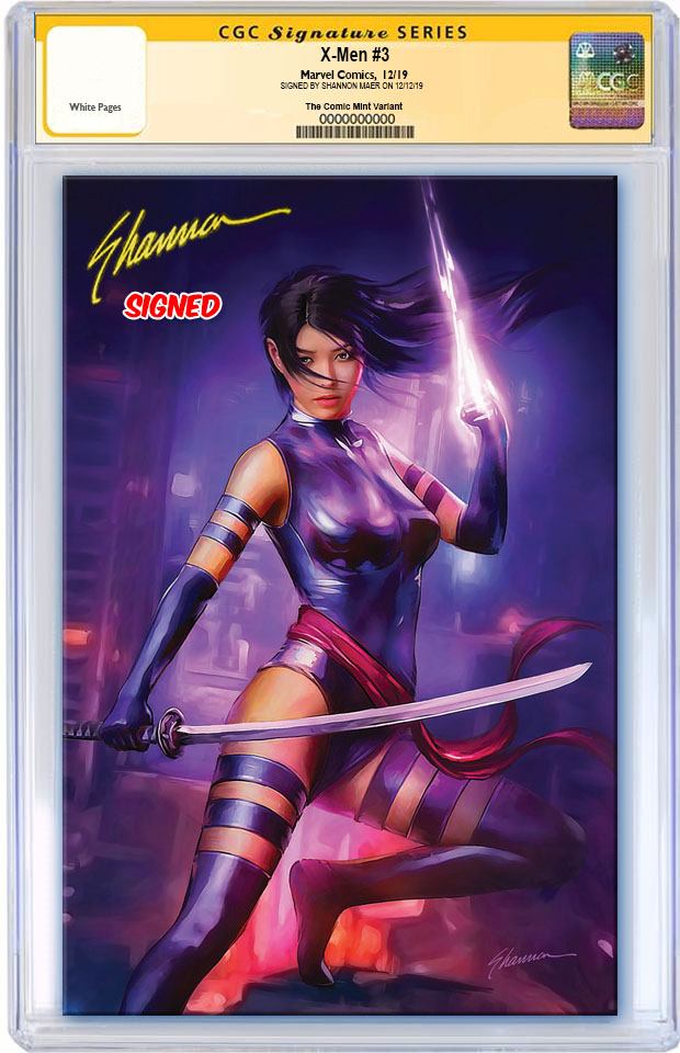 X-MEN #3 DX SHANNON MAER PSYLOCKE VIRGIN VARIANT LIMITED TO 600 WITH NUMBERED COA CGC SS PREORDER